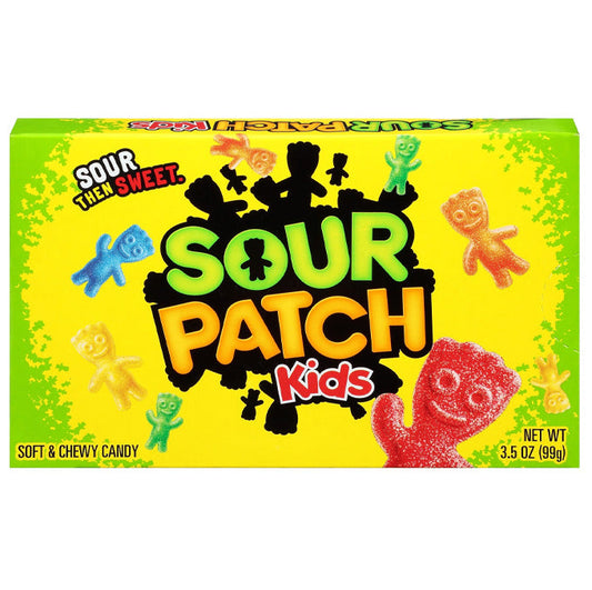 Sour Patch Kids Theater Box (99 gram) THT: 22-02-2024 - van Sour Patch - Nu voor maar €1.79 bij Mijn Snoepgoed