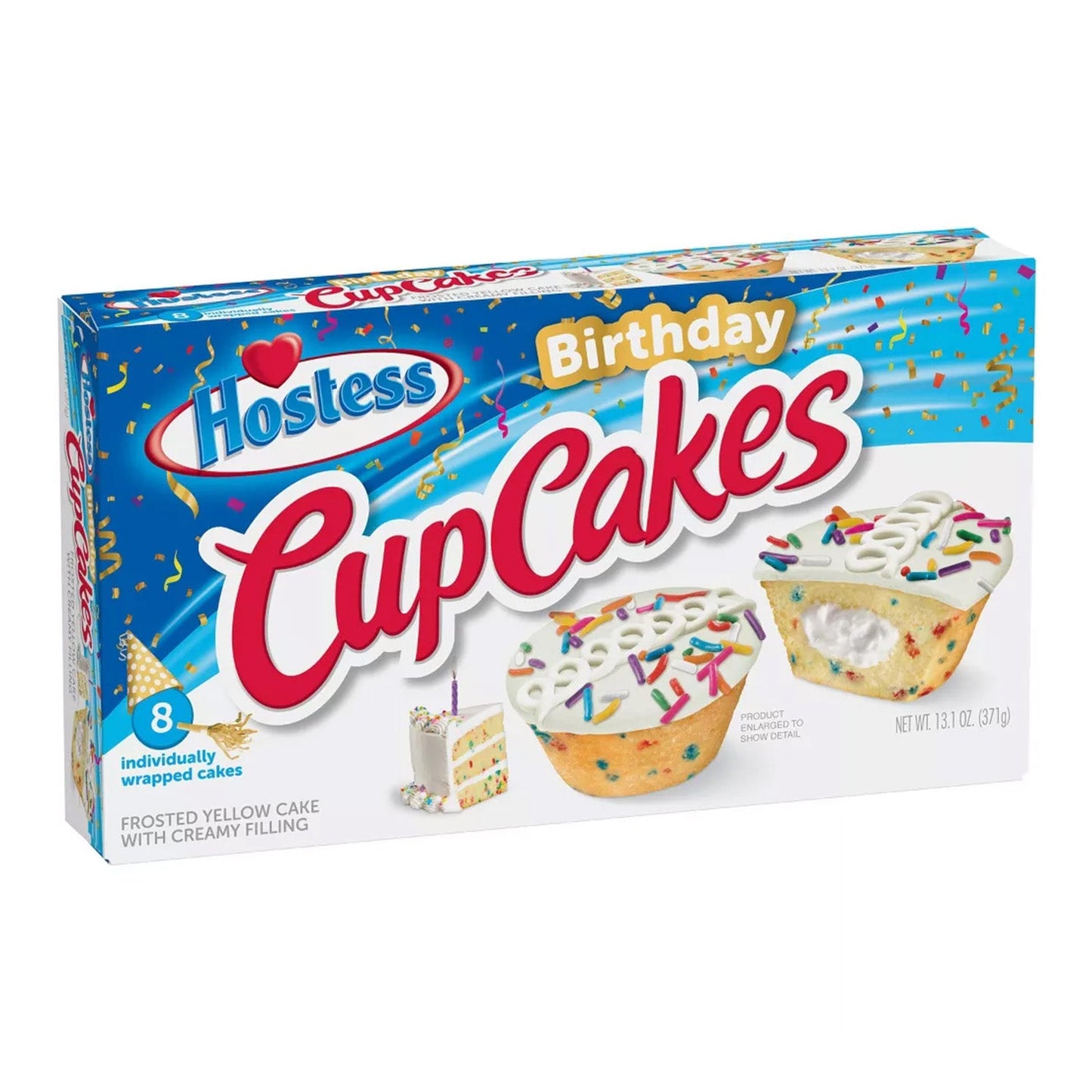 Hostess Birthday Cupcakes (371 Gram) - van Hostess - Nu voor maar €7.50 bij Mijn Snoepgoed