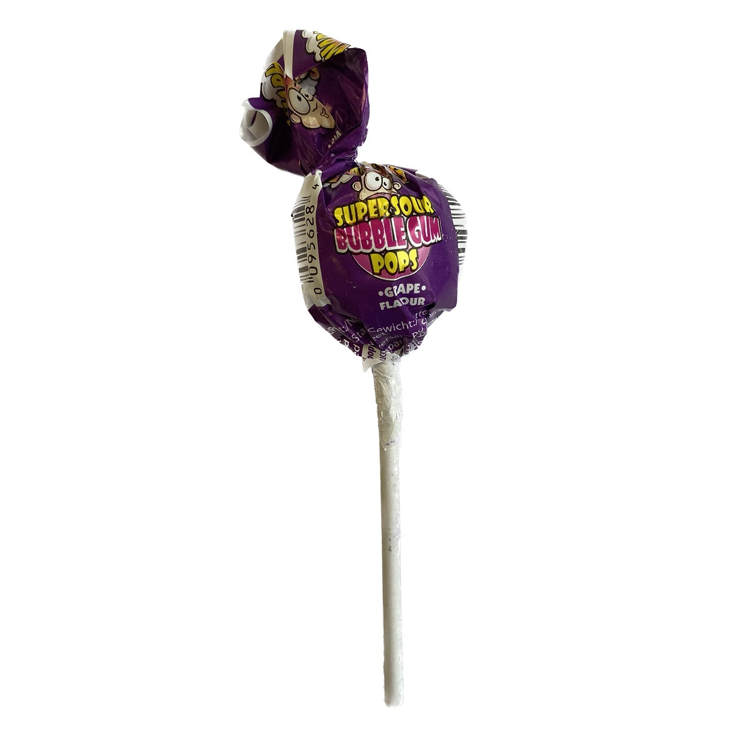 Warhead Super Sour Bubble Gum Pops Grape (21 Gram) - van Warheads - Nu voor maar €0.30 bij Mijn Snoepgoed