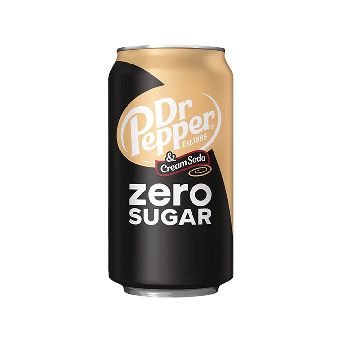 Dr Pepper Cream Soda Zero (355 ml) - van Dr. Pepper - Nu voor maar €1.69 bij Mijn Snoepgoed