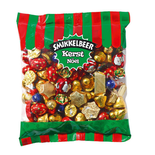 Smikkelbeer Chocolade Kerstmix (1 kilogram) - van Smikkelbeer - Nu voor maar €14.95 bij Mijn Snoepgoed