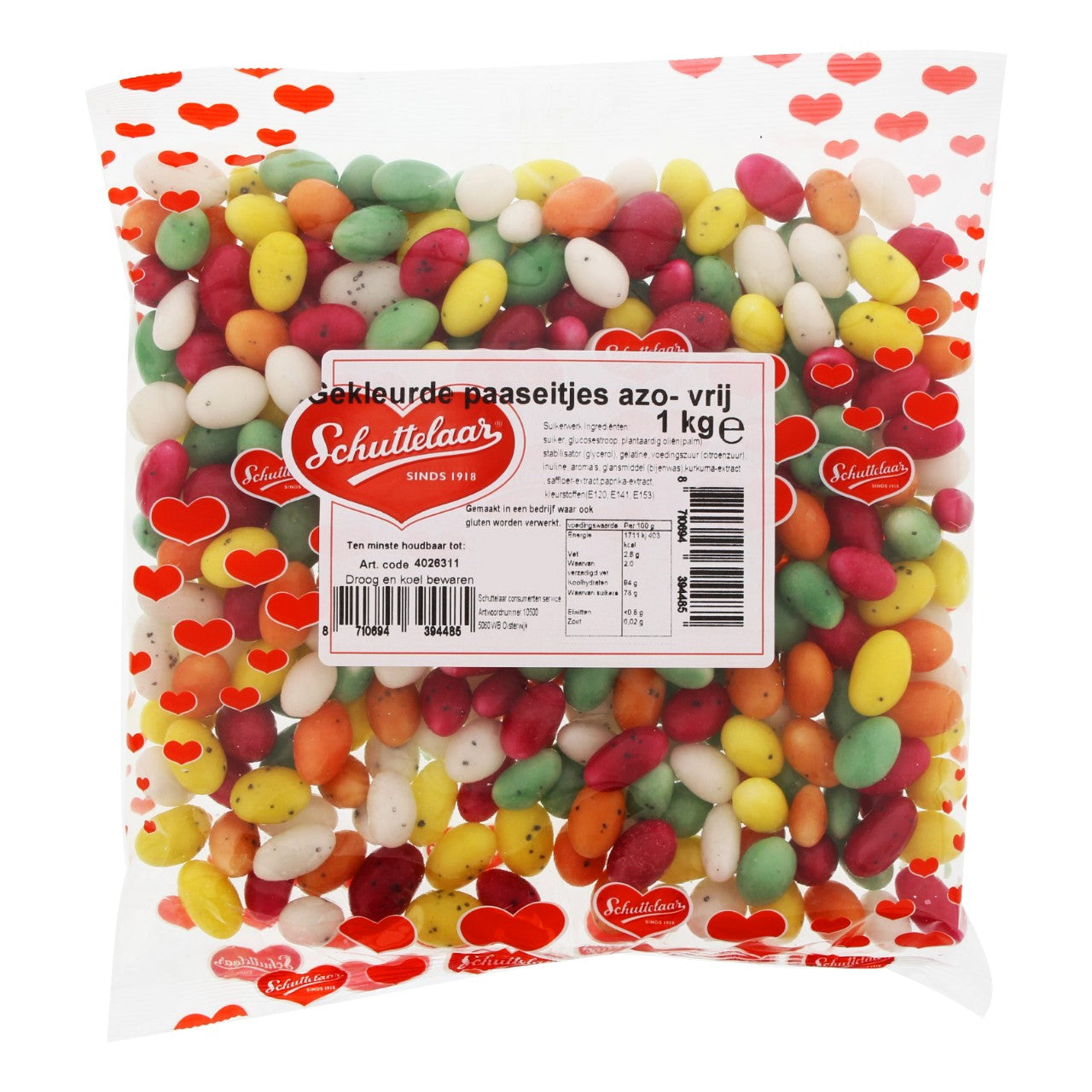 Schuttelaar Vuleitjes Maxi Gekleurd (1 Kilo) - van Schuttelaar - Nu voor maar €13.99 bij Mijn Snoepgoed