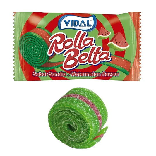 Vidal Rolla Belta Watermeloen (19 gram) - van Vidal - Nu voor maar €0.39 bij Mijn Snoepgoed
